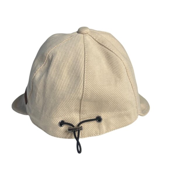 Sun Cap Hat With Adjustable Strap Gardening Beige Corduroy - Picture 4 of 7